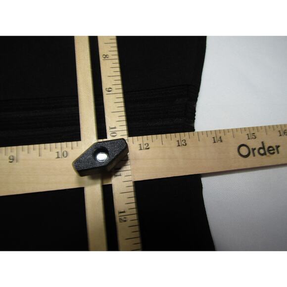 Lulus Black Mesh Dress Bodycon Mini Ribbed Sz  M Minimalist Whimsygoth Fairy - Picture 12 of 16